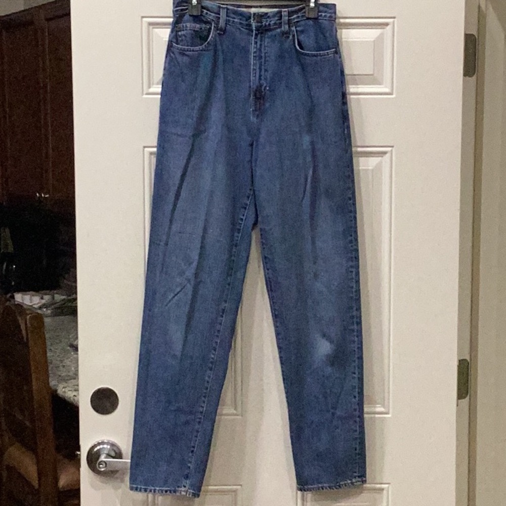 Preowned GAP Women’s Reverse Fit Denim Blue Jeans Size 10 Regular (Item#P017)